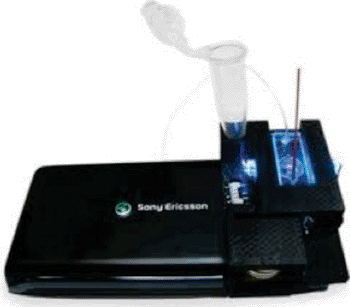 Image: Smartphone Albumin Tester (Photo courtesy of the University of California, Los Angeles).